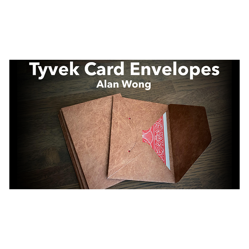 Tyvek Card Envelopes 10 pk. BROWN by Alan Wong- Trick wwww.magiedirecte.com