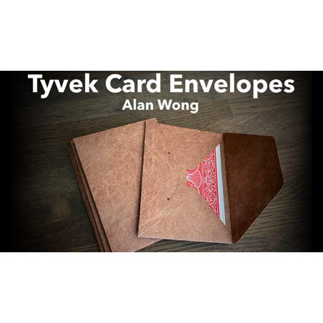 Tyvek Card Envelopes 10 pk. BROWN by Alan Wong- Trick wwww.magiedirecte.com