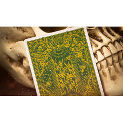 Sacred Fire (Emerald Flare) Playing Cards by Riffle Shuffle wwww.magiedirecte.com