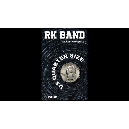 RK Bands Quarter Dollar Size For Flipper coins (5 per package) - Trick wwww.magiedirecte.com