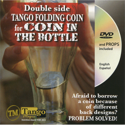Double Side Folding 50 Cent Euro (Internal System DVD w/Gimmick) (E0084) by Tango - Trick wwww.magiedirecte.com