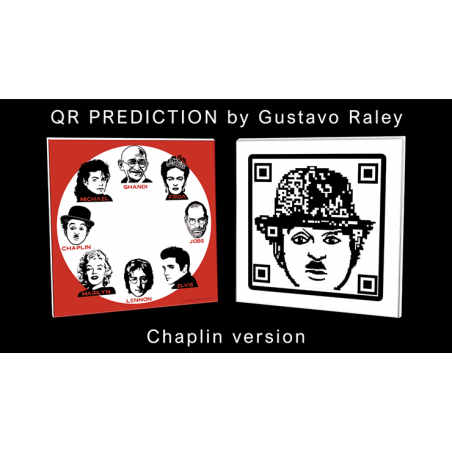 QR PREDICTION CHAPLIN (Gimmicks and Online Instructions) by Gustavo Raley - Trick wwww.magiedirecte.com