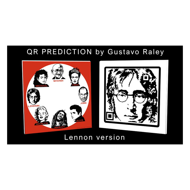 QR PREDICTION JOHN LENNON (Gimmicks and Online Instructions) by Gustavo Raley - Trick wwww.magiedirecte.com