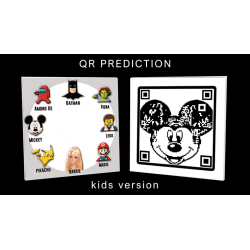 QR PREDICTION MICKEY (Gimmicks and Online Instructions) by Gustavo Raley - Trick wwww.magiedirecte.com