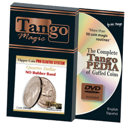 FLIPPER COIN PRO ELASTIC SYSTEM (QUARTER DOLLAR) - Tango wwww.magiedirecte.com