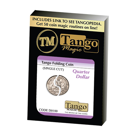 FOLDING COIN TRADITIONAL SINGLE CUT (Quarter) - Tango wwww.magiedirecte.com