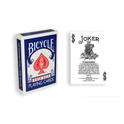 JEU À FORCER - (Joker w/Guaratee Dos Bleu) BICYCLE RIDER BACK wwww.magiedirecte.com