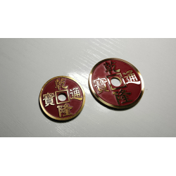 CHINESE COIN RED LARGE by N2G - Trick wwww.magiedirecte.com