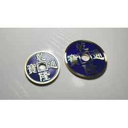 CHINESE COIN BLUE LARGE by N2G - Trick wwww.magiedirecte.com
