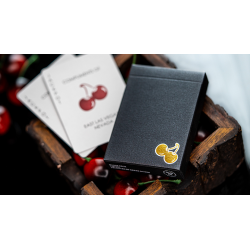 Cherry Casino House Deck (Monte Carlo Black and Gold) Playing Cards by Pure Imagination Projects wwww.magiedirecte.com