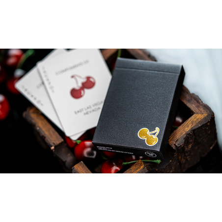 Cherry Casino House Deck (Monte Carlo Black and Gold) Playing Cards by Pure Imagination Projects wwww.magiedirecte.com