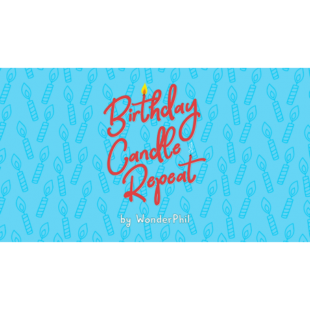 Birthday Candle Repeat (Gimmicks and Online Instructions) by Wonder Phil - Trick wwww.magiedirecte.com