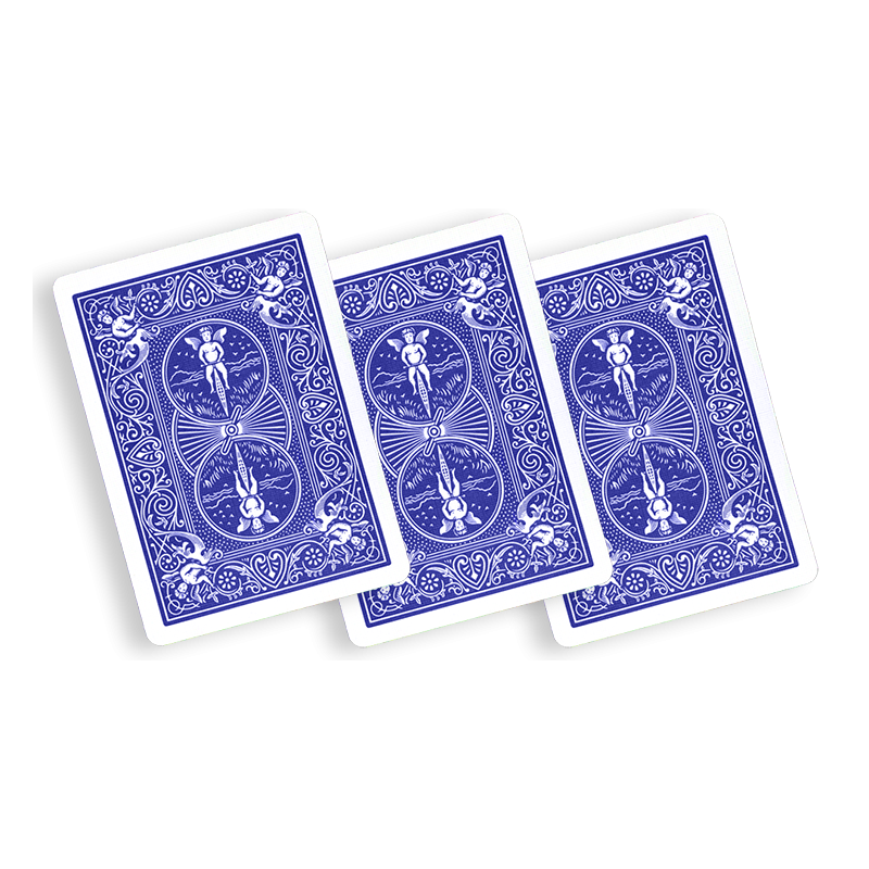 Jeu de cartes pour faire de la magie - double dos rouge-bleu