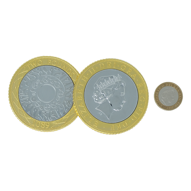 JUMBO Â£2 (pound sterling) coin wwww.magiedirecte.com