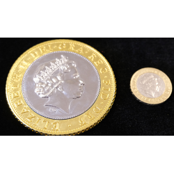 JUMBO Â£2 (pound sterling) coin - Trick wwww.magiedirecte.com