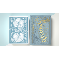 The Windmill Back (Azure Blue Edition) Playing Cards wwww.magiedirecte.com