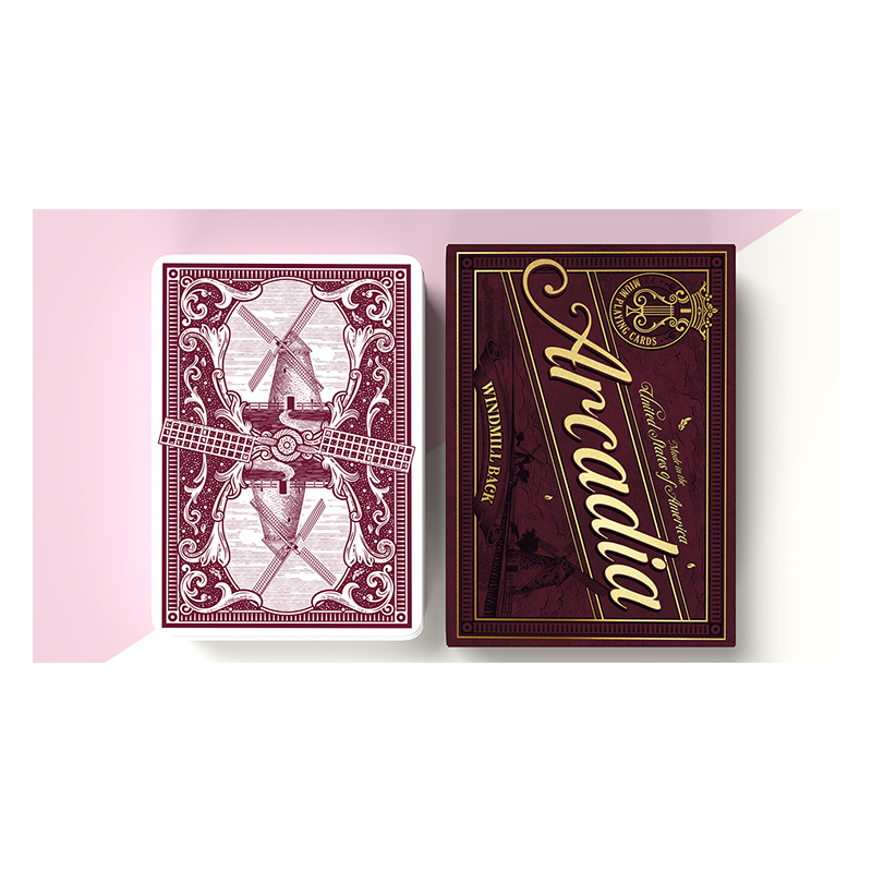 The Windmill Back (Claret Purple Edition) Playing Cards wwww.magiedirecte.com