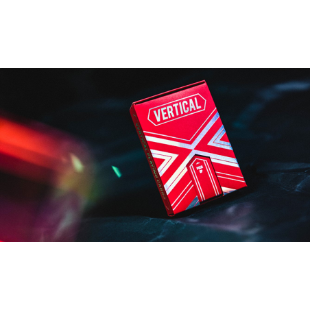 Vertical (Red) Playing Cards wwww.magiedirecte.com