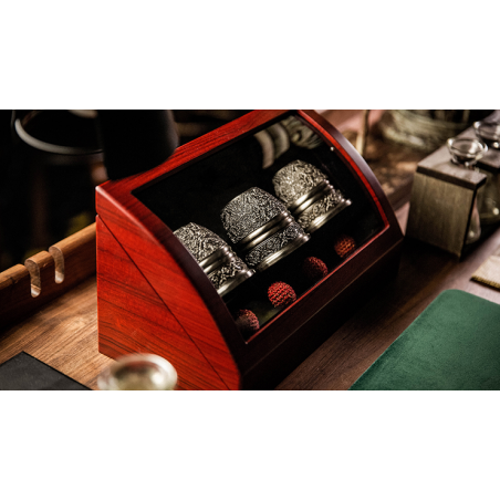Artisan Engraved Cups and Balls in Display Box by TCC - Trick wwww.magiedirecte.com