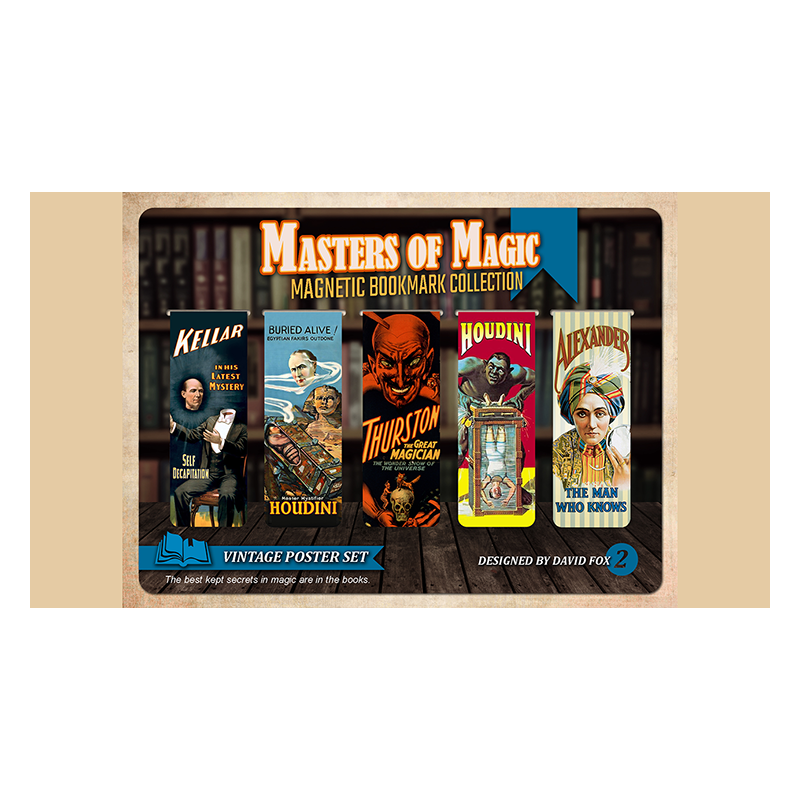 Masters of Magic Bookmarks Set 2. by David Fox - Trick wwww.magiedirecte.com