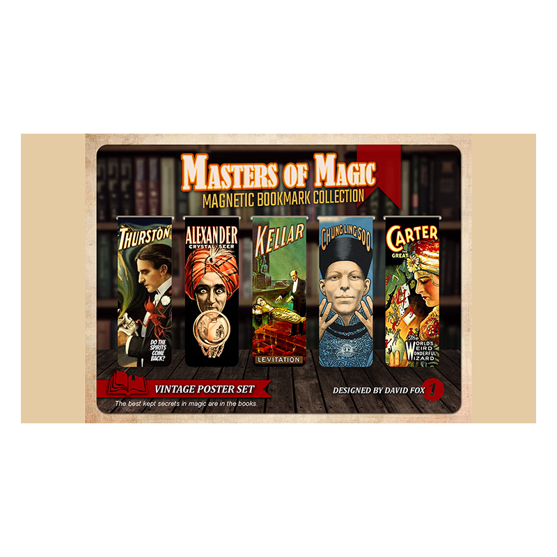 Masters of Magic Bookmarks Set 1. by David Fox - Trick wwww.magiedirecte.com