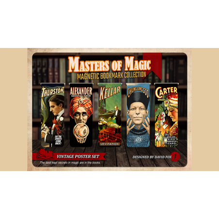 Masters of Magic Bookmarks Set 1. by David Fox wwww.magiedirecte.com