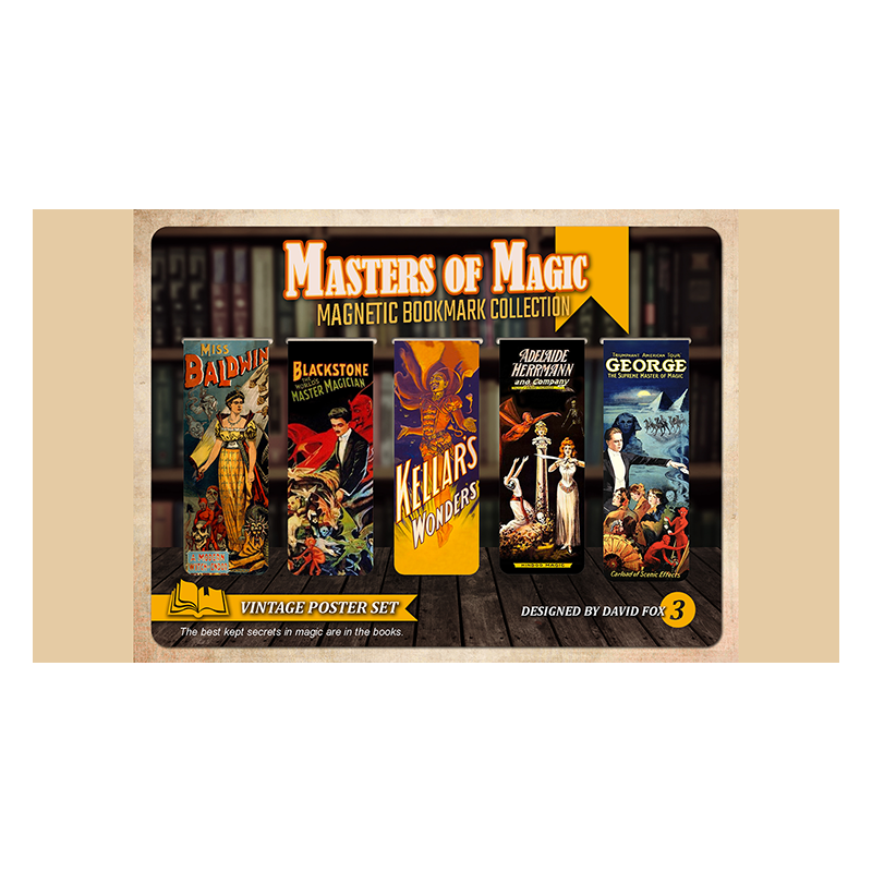 Masters of Magic Bookmarks Set 3. by David Fox wwww.magiedirecte.com