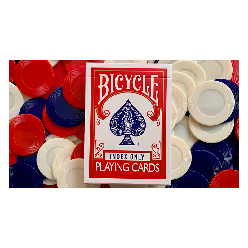 Bicycle Index Only Red Playing Cards wwww.magiedirecte.com