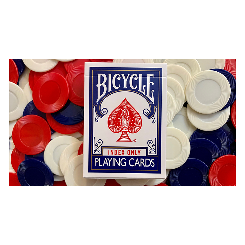 Bicycle Index Only Blue Playing Cards wwww.magiedirecte.com