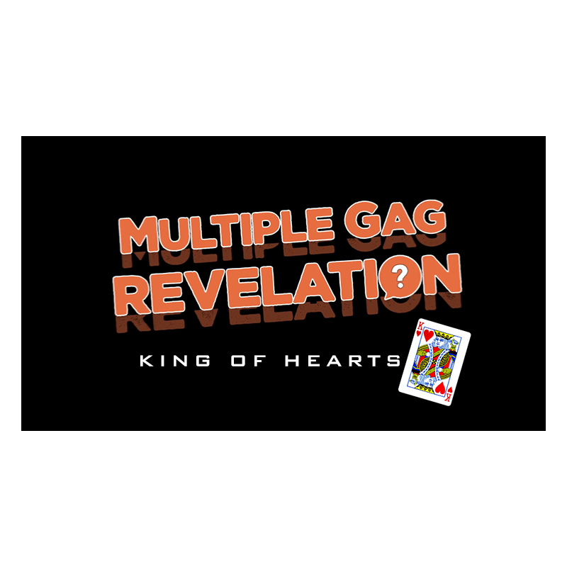 MULTIPLE GAG PREDICTION KING OF HEARTS by PlayTime Magic DEFMA - Trick wwww.magiedirecte.com