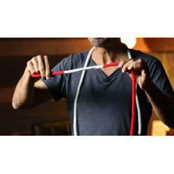 Amazing Acrobatic Knot w/xtra knot Red and White (Gimmicks and Online Instructions) by Daryl - Trick wwww.magiedirecte.com