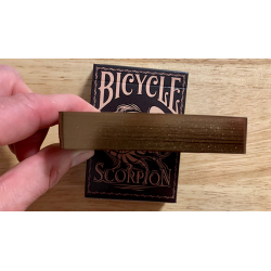 Gilded Bicycle Scorpion (Brown) Playing Cards wwww.magiedirecte.com