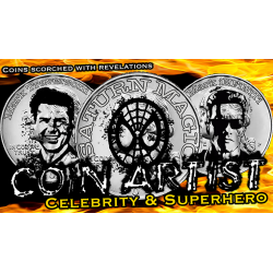 COiN ARTIST Quarter Super Hero/Celebrity (6 coins per pack) - Mark Traversoni and iNFiNiTi wwww.magiedirecte.com