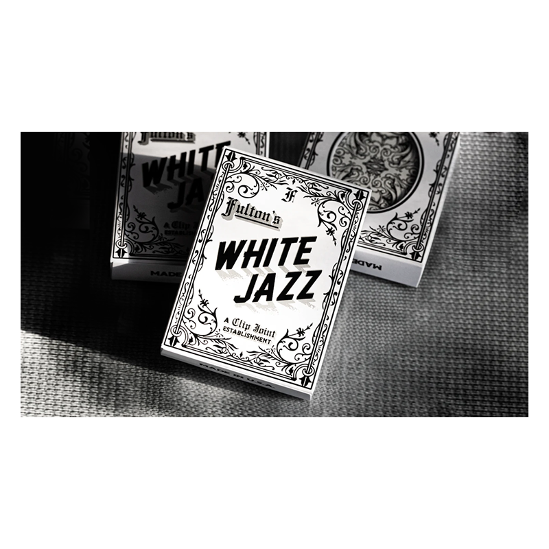 Fulton's  White Jazz Playing Cards by Dan & Dave wwww.magiedirecte.com