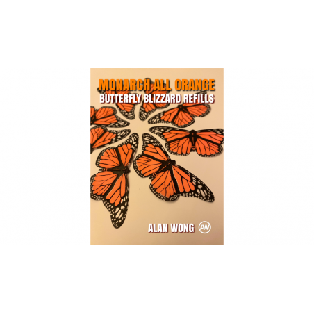 REFILL MONARCH/ORANGE - Butterfly Blizzard by Jeff McBride & Alan Wong wwww.magiedirecte.com