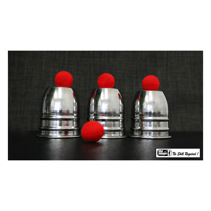 STAINLESS STEEL CUPS AND BALLS by Mr. Magic - Trick wwww.magiedirecte.com