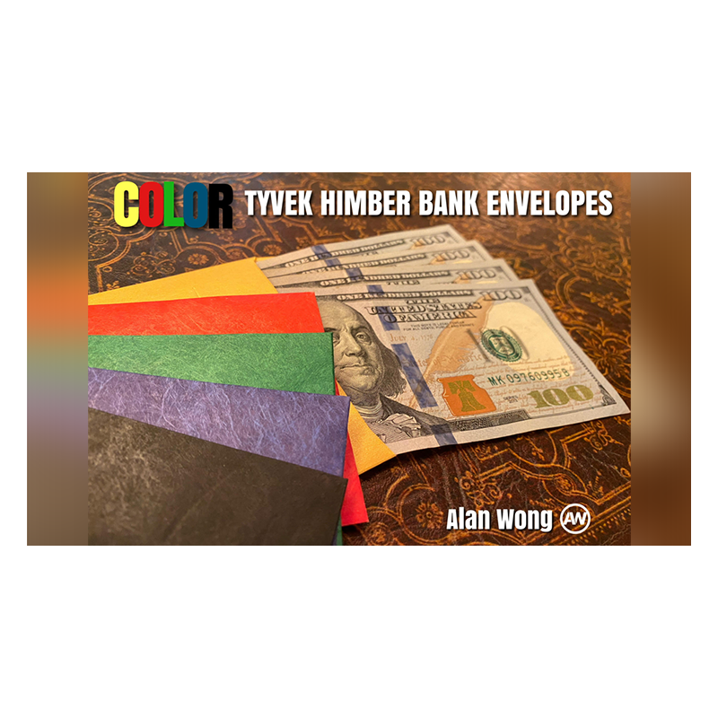 Tyvek Himber Bank Envelope COLOR SET by Alan Wong - Trick wwww.magiedirecte.com