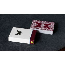 Stripper Butterfly Playing Cards Version 2 Marked (Red) by Ondrej Psenicka wwww.magiedirecte.com