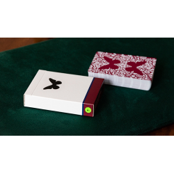 Oneway Butterfly Playing Cards Version 2 (Red) by Ondrej Psenicka wwww.magiedirecte.com