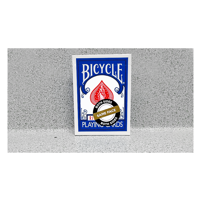 Bicycle 2 Faced Blue (Mirror Deck Same Both Sides) Playing Card wwww.magiedirecte.com