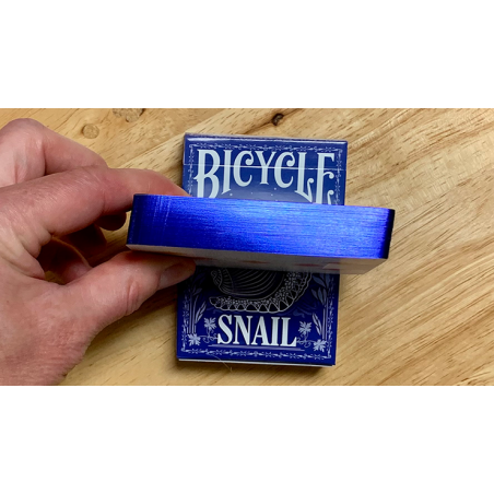 Gilded Bicycle Snail (Blue) Playing Cards wwww.magiedirecte.com