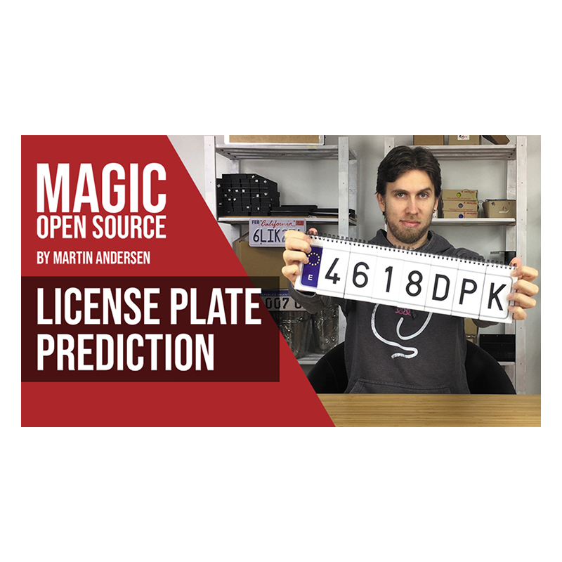 LICENSE PLATE PREDICTION - JAPAN (Gimmicks and Online Instructions) by Martin Andersen - Trick wwww.magiedirecte.com