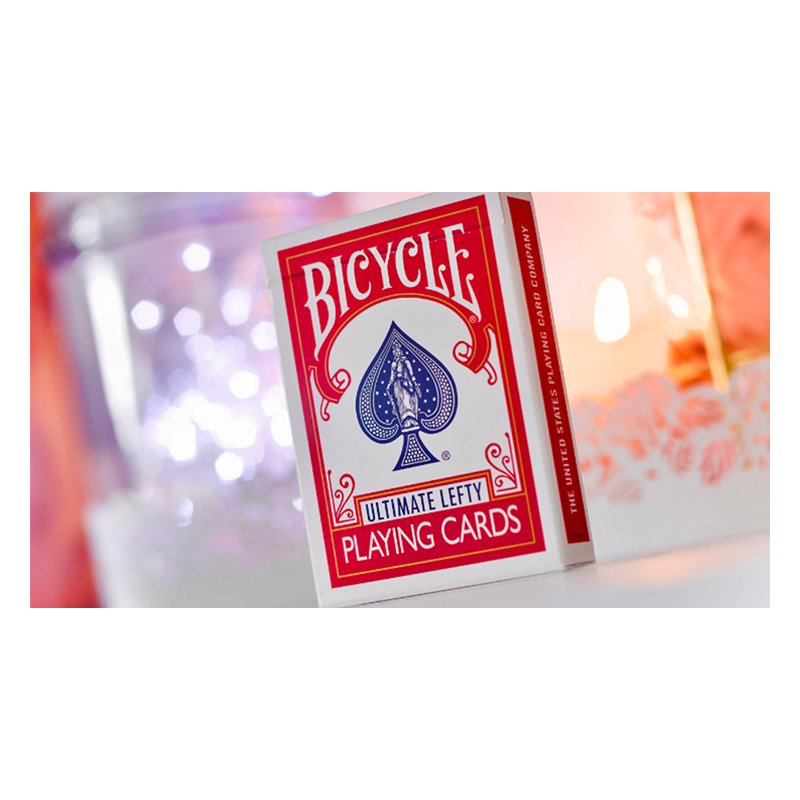 BICYCLE ULTIMATE LEFTY DECK Rouge (Gimmicks and Online Instructions) wwww.magiedirecte.com