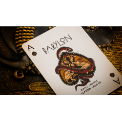 Babylon (Ruby Red) Playing Cards by Riffle Shuffle wwww.magiedirecte.com