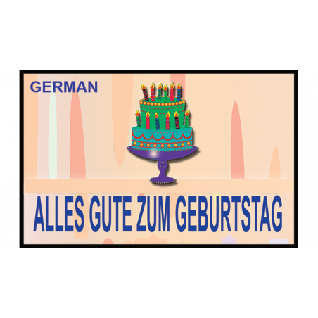 HAPPY BIRTHDAY TORN AND RESTORED (German) 25 PK. - Uday's Magic World wwww.magiedirecte.com
