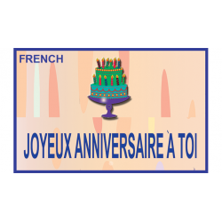 HAPPY BIRTHDAY TORN AND RESTORED (French) 25 PK. -  Uday's Magic World wwww.magiedirecte.com