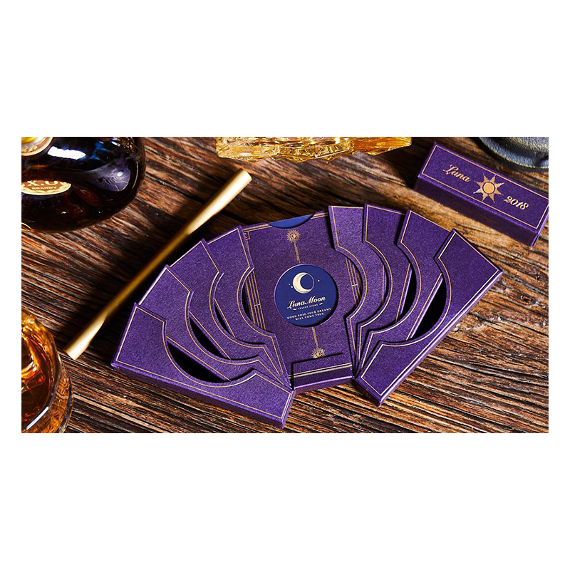 Limited Edition Violet Luna Moon Playing Card by Bocopo wwww.magiedirecte.com