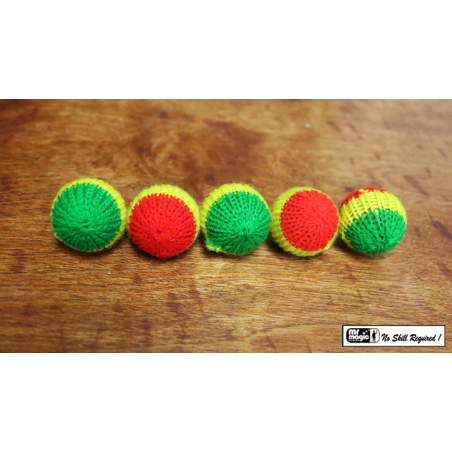Crochet 5 Ball combo Set (1"/Multi Color) by Mr. Magic - Trick wwww.magiedirecte.com