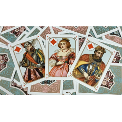 Gilded Four Continents (Red) Playing Cards wwww.magiedirecte.com