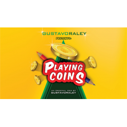PLAYING COINS (Gimmicks and Online Instructions) by Gustavo Raley - Trick wwww.magiedirecte.com